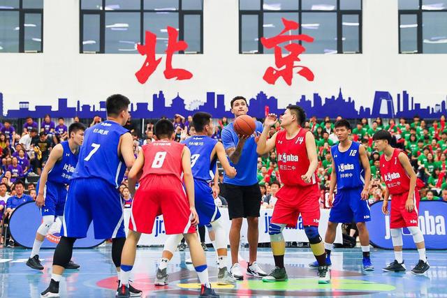 jrnba张跃 NBA校园篮球联赛北京站高中组落幕(1)