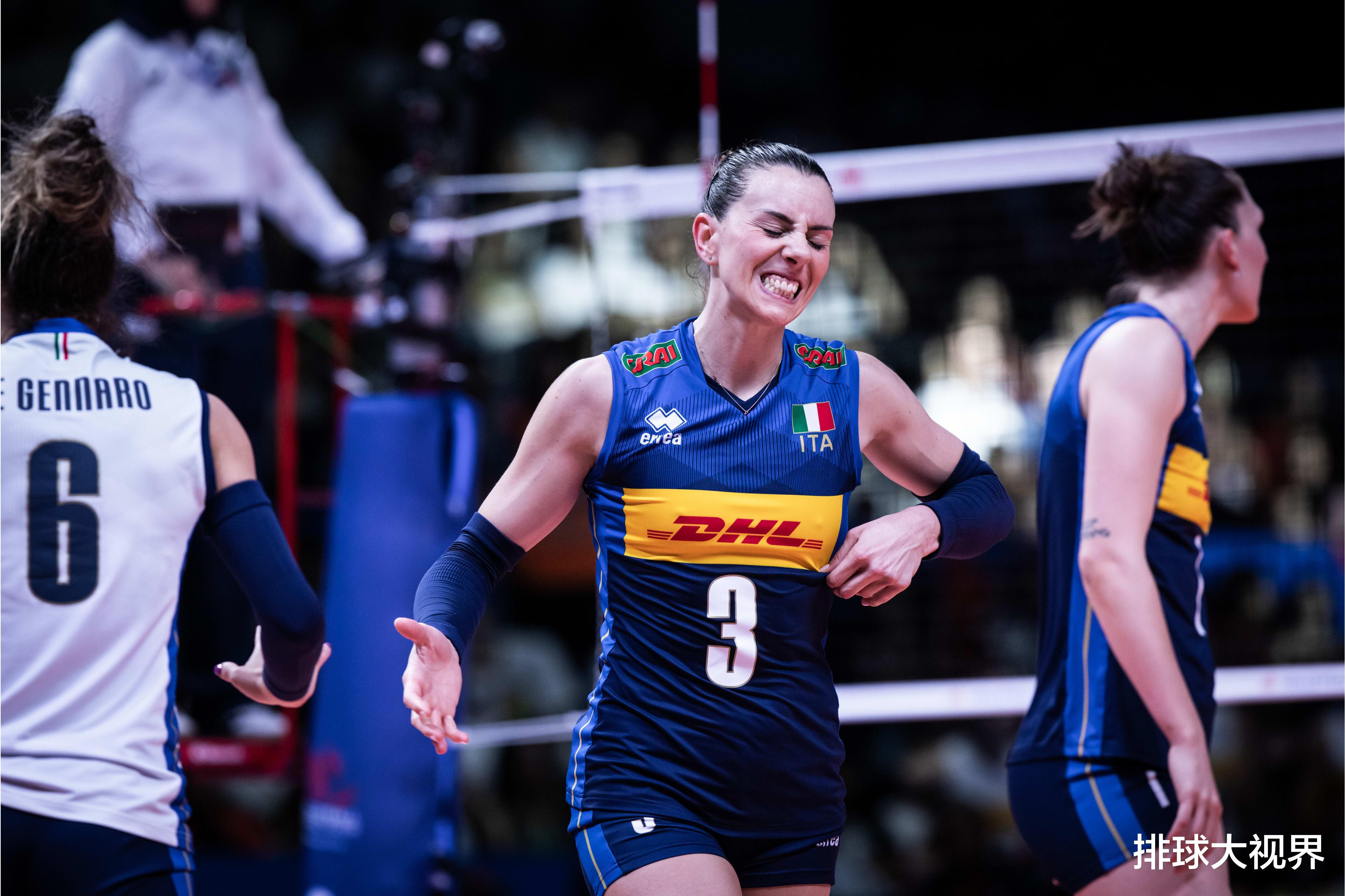 意大利女排VNL总决赛14人大名单，猛女德格雷迪落选(3)