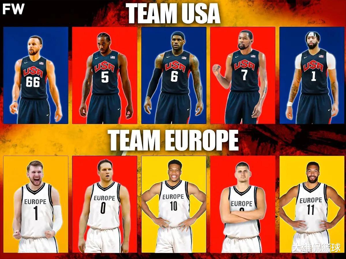 美媒将美国男篮现役和欧洲男篮现役最强NBA五人作对比，谁更强(2)