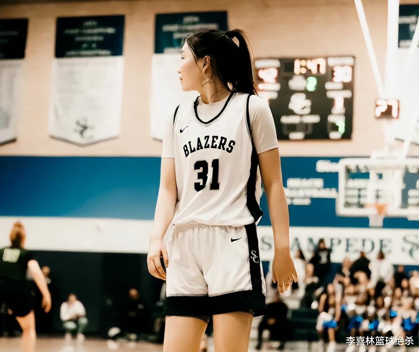 中国女篮新版李梦来了！18岁天才将战NCAA比赛，她是詹皇儿子校友(2)