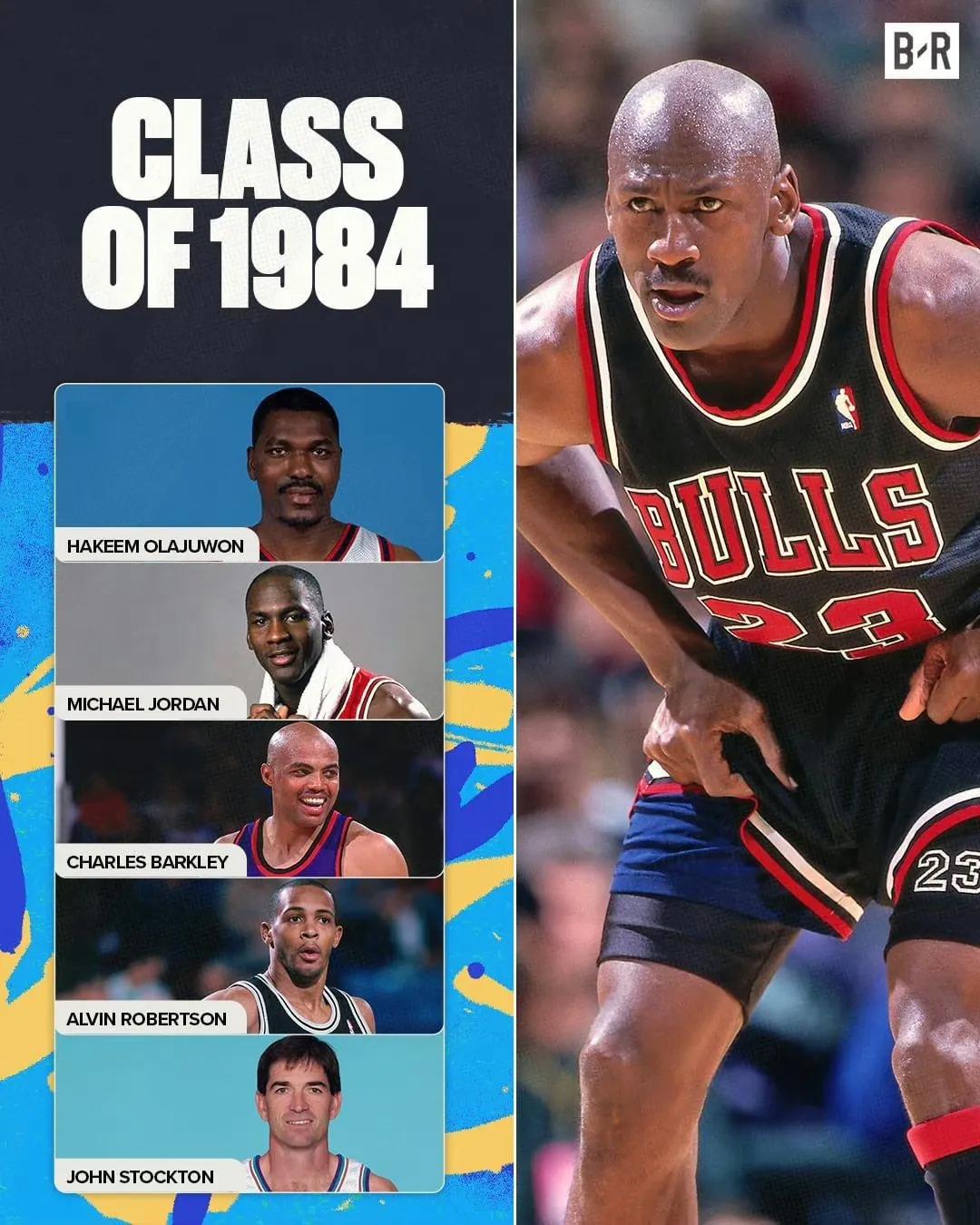美媒发问：哪一届是最好的选秀年？

1984年选秀：
乔丹：6冠、5MVP、6F