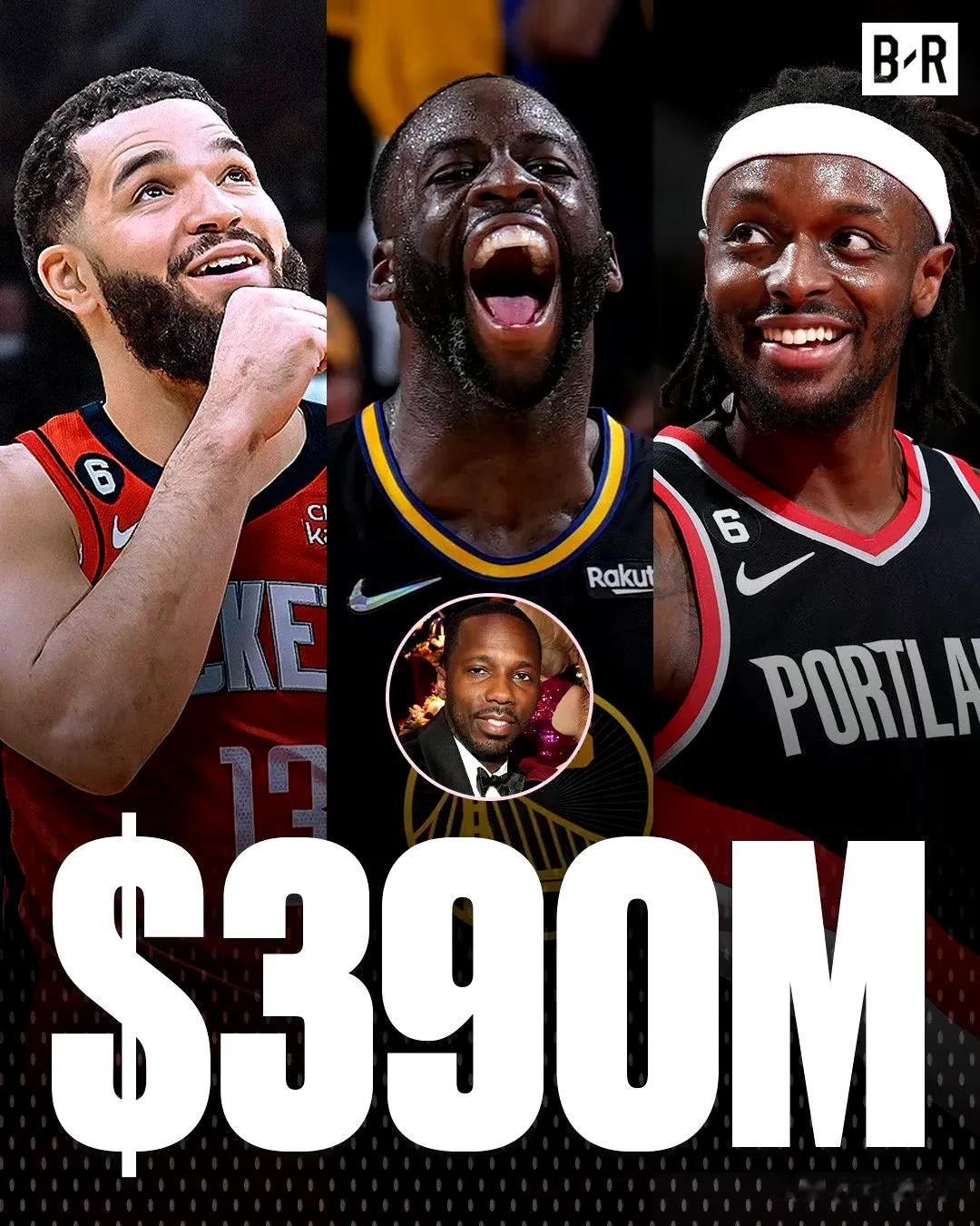 疯狂，NBA交易日第一天，詹姆斯经纪人一天狂赚千万！

范弗里特3年1.3亿美元