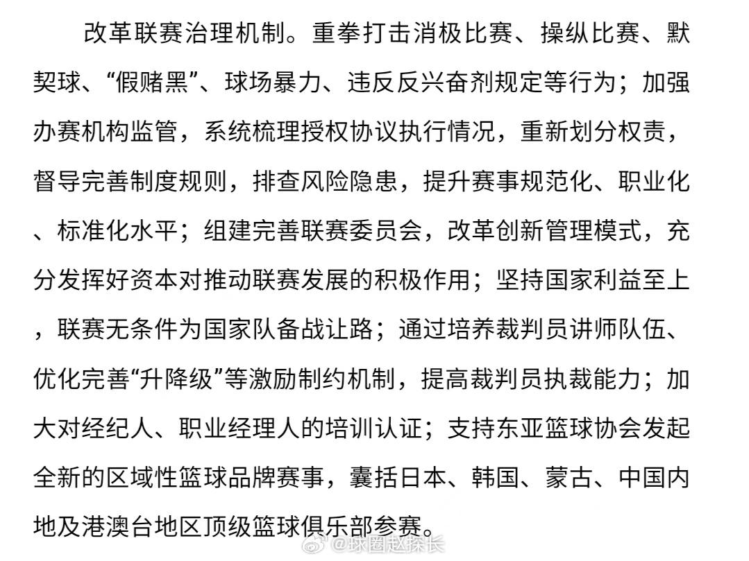 第十届中国篮协会员代表大会第二次会议、执委会第二次会议上确认，要改革联赛治理机制(2)
