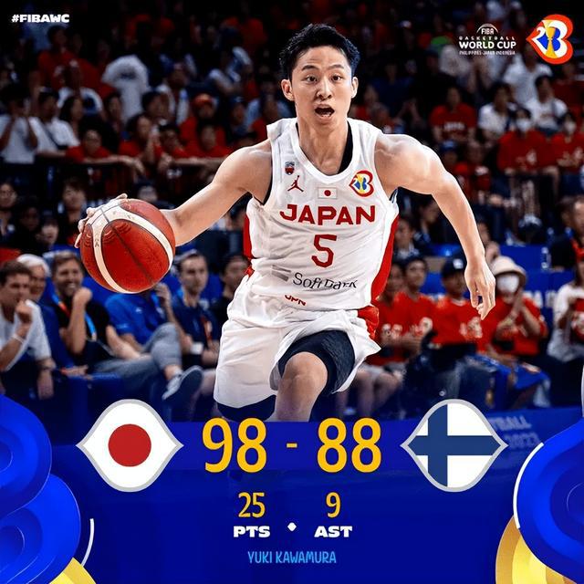 日本男篮大逆转爆冷击败芬兰，几人真有打NBA的水平？(4)