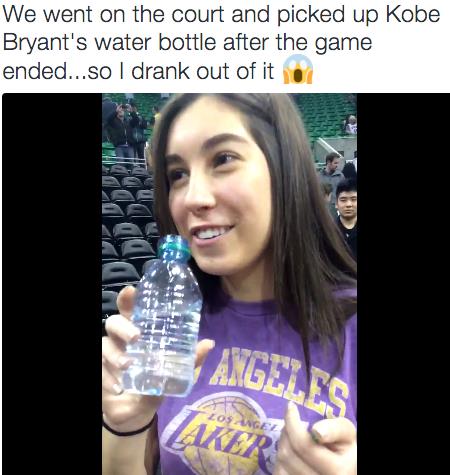 NBA女球迷十大疯狂言行：喝剩水，闻臭鞋，还有人用“美人计”！(4)