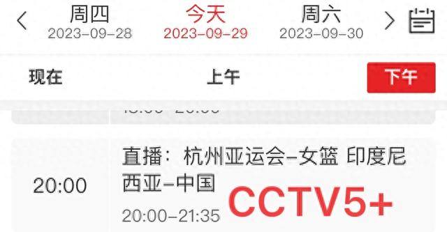 29日中央5台女篮直播表：CCTV520点不播中国女篮，CCTV5+准时直播(4)
