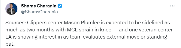 NBA伤情汇总：希罗托马斯扭伤脚踝伤停2周 快船中锋预计伤停2个月(6)