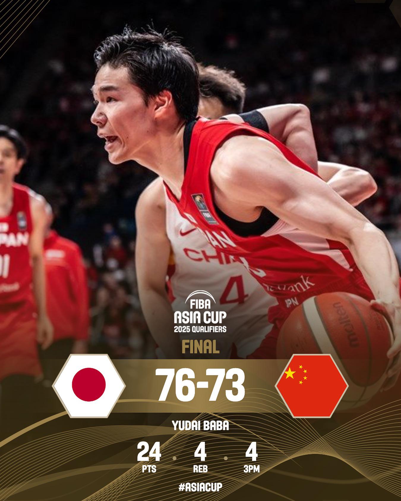 别人的狂欢！日本男篮官方：这是日本篮球历史上的又一个转折!