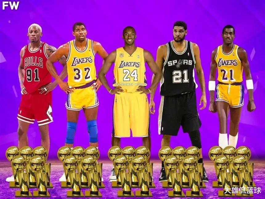 美媒按荣誉成就和实力，列出NBA史上最强的五冠王，谁被高估了(1)