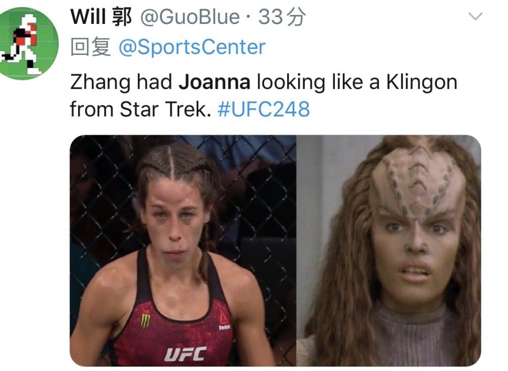 还挑衅吗？乔安娜脸被打肿，网友P图嘲讽：乔安娜被打成了外星人(9)