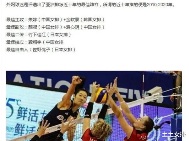 恭喜！中国女排4人获球迷肯定，入选亚洲最佳阵容，但1人却引争议(1)