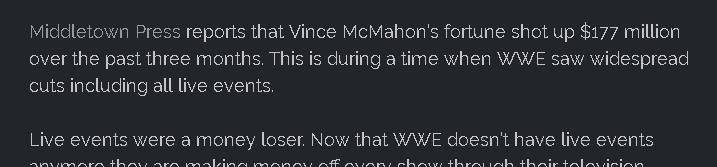 福布斯爆料WWE文斯身价呈显著增长，鲁瑟夫确认更换擂台名！(3)