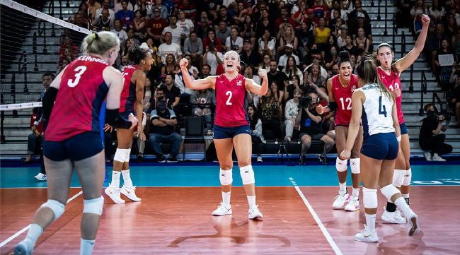 美国女排国家联赛总决赛14人 7名奥运冠军出战(1)