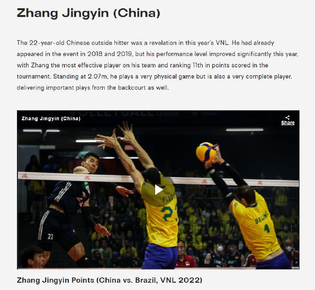 男排世锦赛五大新星推介 中国队主攻手张景胤在列