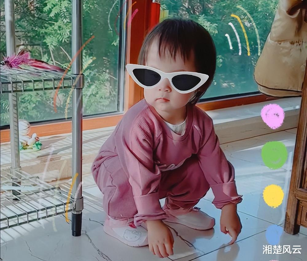 惠若琪女儿不简单，1岁4个月比同龄人高半个头，随妈，头围随谁？(4)