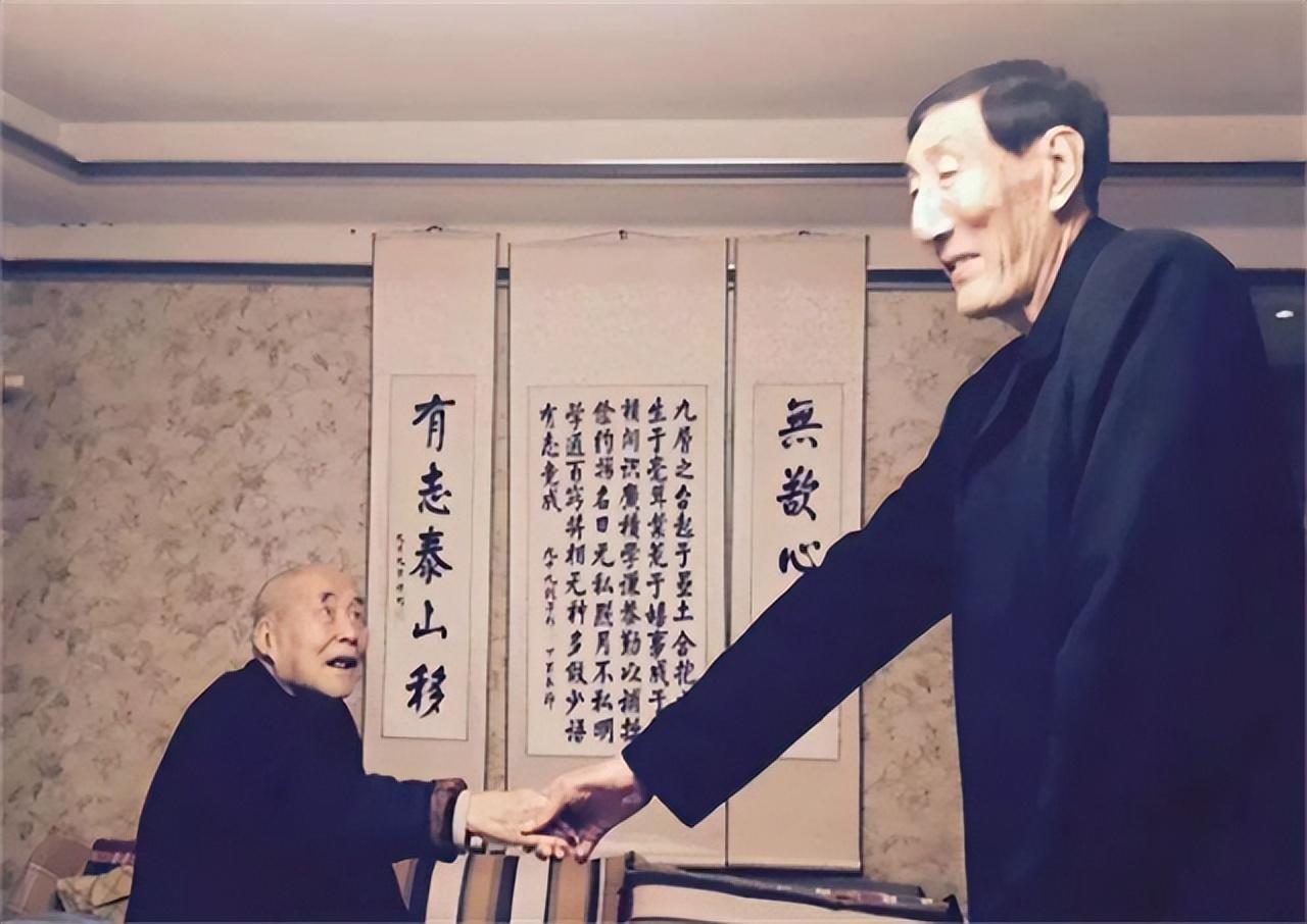 中国第一巨人鲍喜顺，56岁不顾生命冒险生子，如今儿子身高多少？(7)