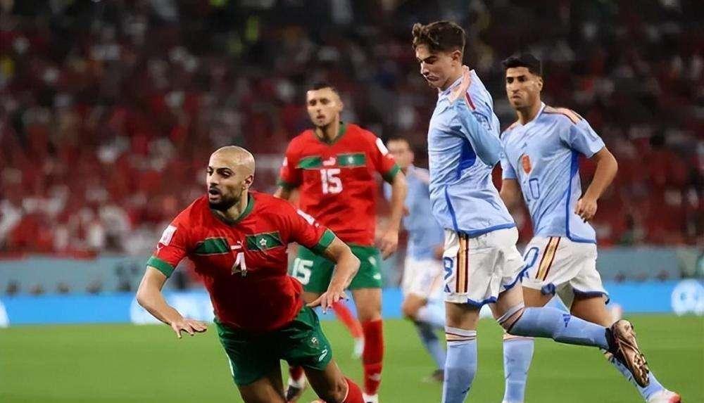 摩洛哥队怎么都是白人，看台上球迷也是白人？他们不是非洲球队吗(5)