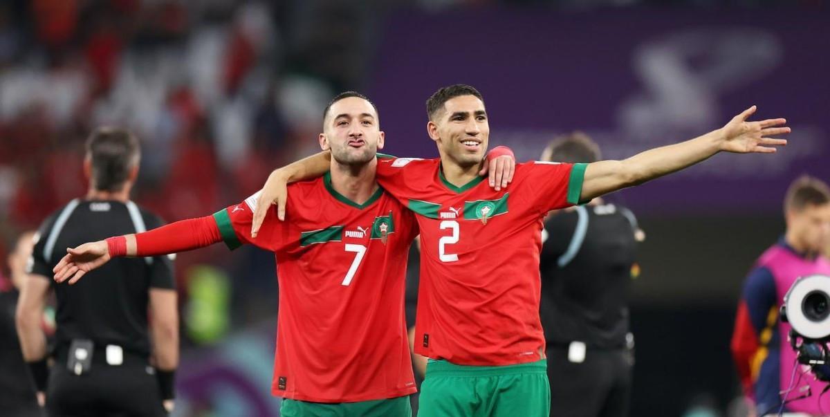 摩洛哥过半球员国外出生欧洲效力，为非洲创造世界杯4强历史！