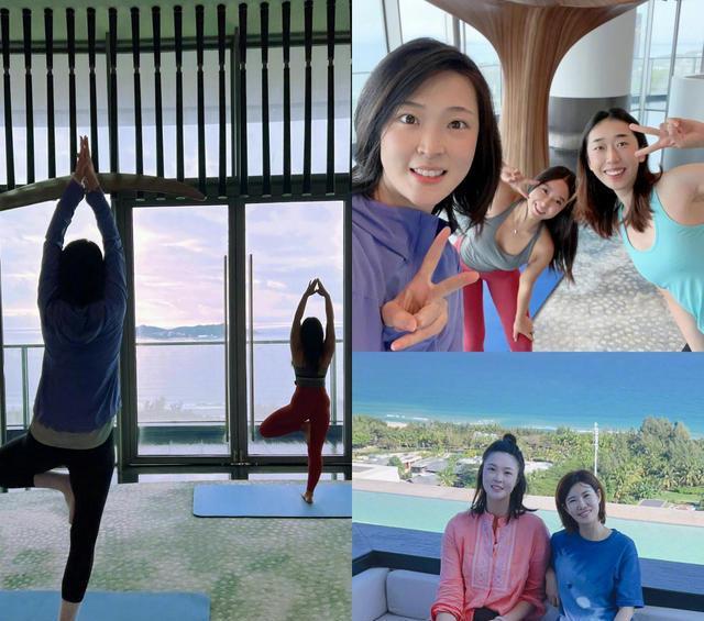 惠若琪晒性感照片，练瑜伽生活惬意，享受难得假期时光(2)