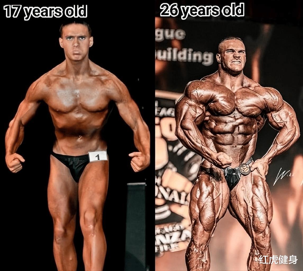 尼克·沃克晒17岁-29岁健身照，从“细狗”到“肌肉巨兽”的疯狂转变(5)
