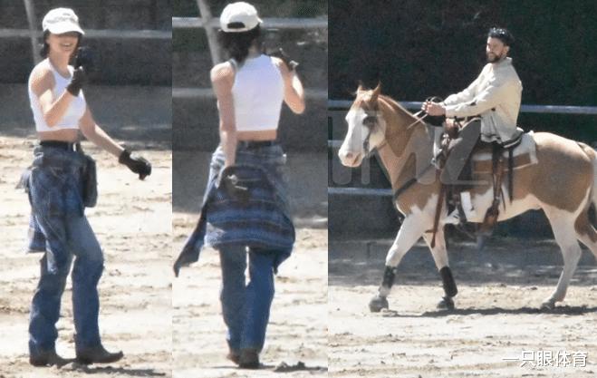 太浪漫！詹娜与新男友同骑一匹马，热恋期举止亲密，布克羡慕吗(2)