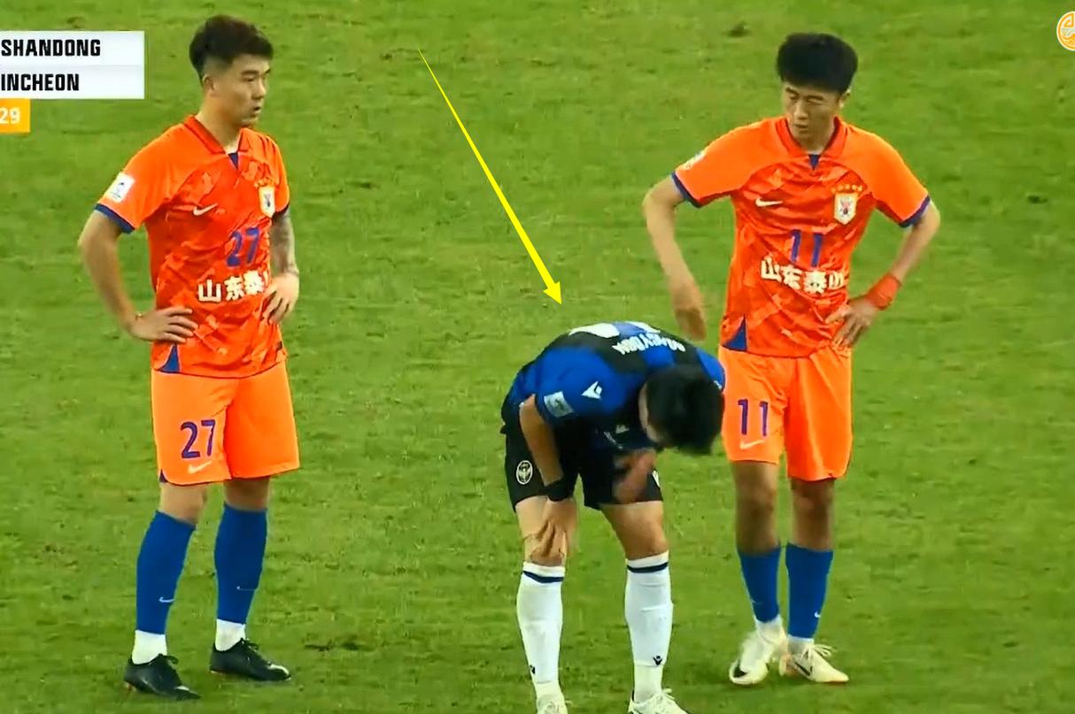 3: 1把韩国打服！刘洋把韩国球员跑吐了，低头看热闹：咋了哥们？(2)