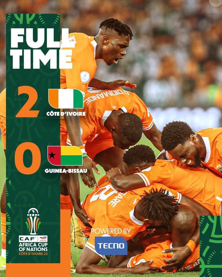 非洲杯打响！东道主科特迪瓦首战2-0击败几内亚比绍，拿下开门红(1)