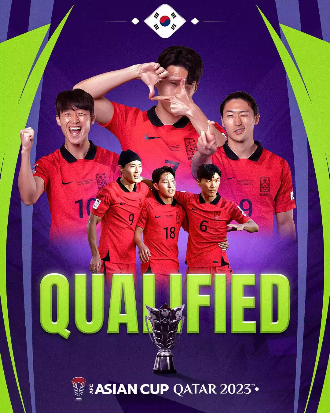 这次能否争冠韩国自1996年后连续8届亚洲杯进入8强