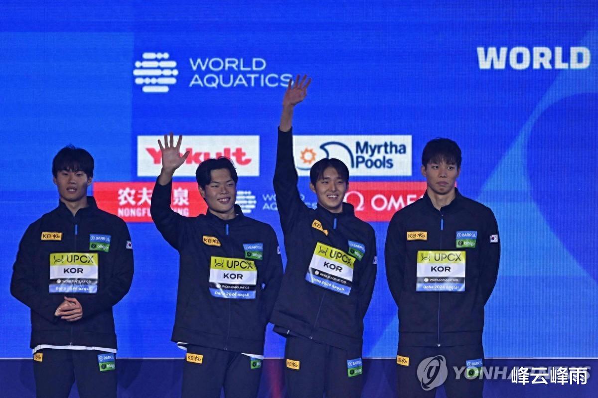 拿到首枚游泳世锦赛接力奖牌，韩国拟把0.1秒的遗憾留在巴黎弥补