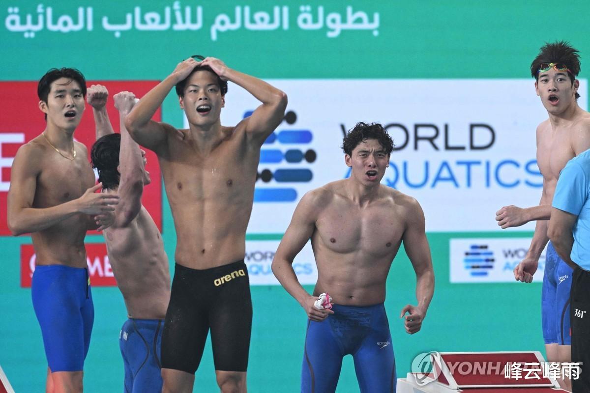 拿到首枚游泳世锦赛接力奖牌，韩国拟把0.1秒的遗憾留在巴黎弥补(3)