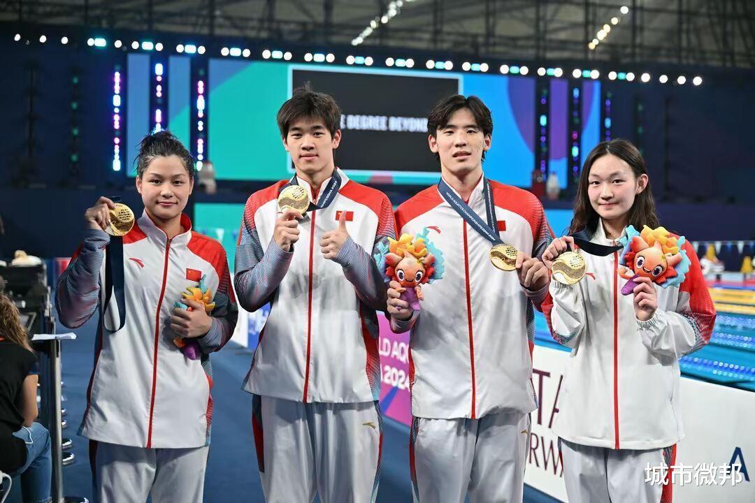 游泳世锦赛中国队获得4块接力金牌，奥运会接力能获得几块金牌？(5)