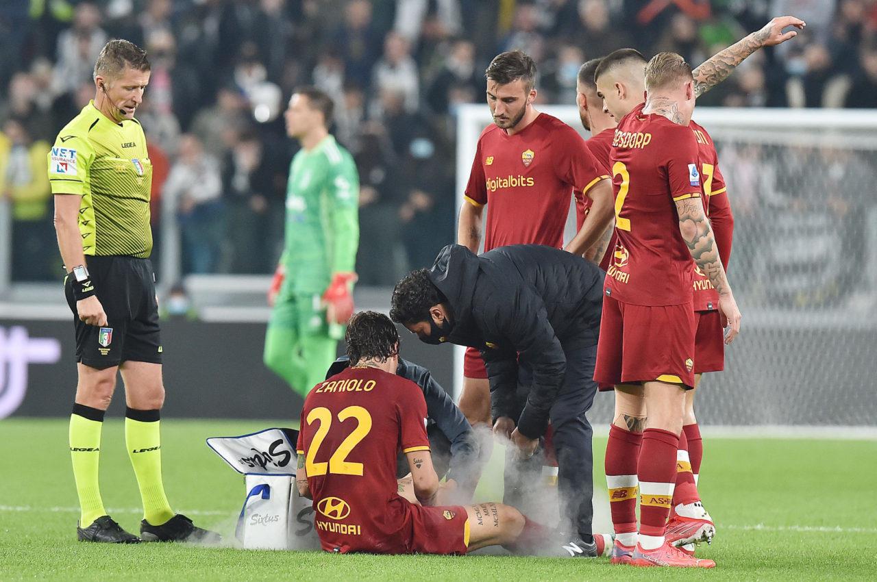 对阵尤文，罗马扎尼奥洛膝盖轻微扭伤，这名球员的未来取决于膝盖(1)