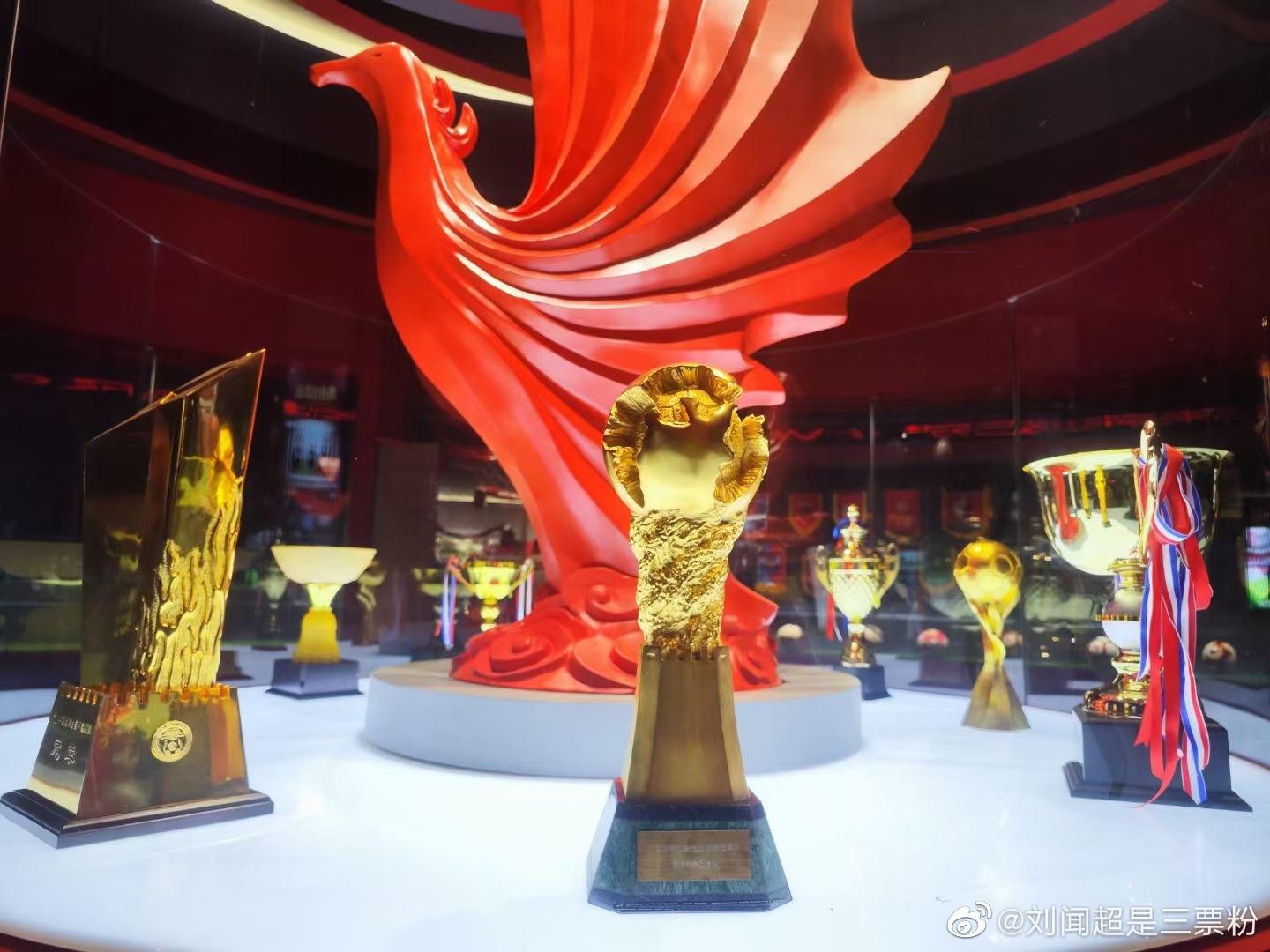 罕见！上海海港荣誉室隆重亮相，看看都有哪些奖杯？(3)