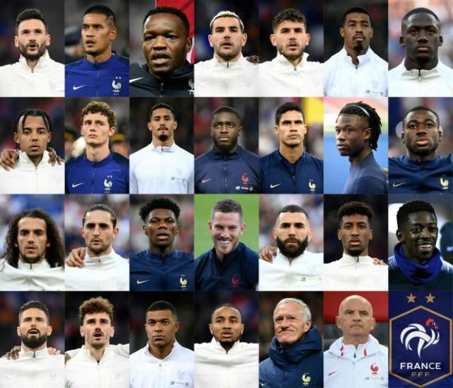 法国队大名单解析：德尚临时变阵，到世界杯再练兵？(1)