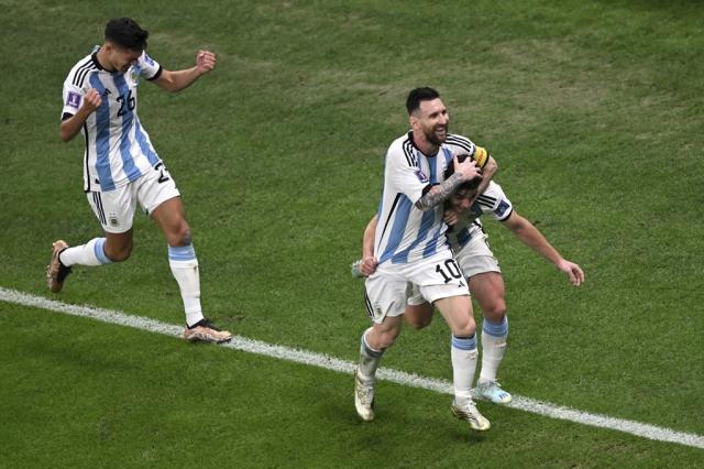 【世界杯】梅西传射 曼城前锋2球 阿根廷3比0进决赛(63)