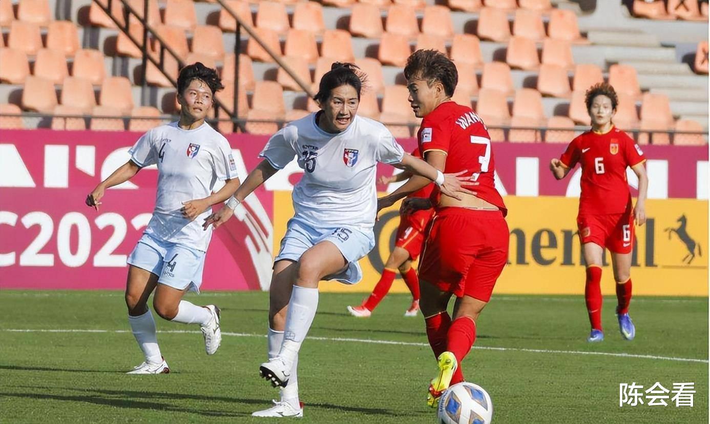 重温2022女足亚洲杯荣耀，铿锵玫瑰小组赛首战4 : 0完胜中国台北(2)