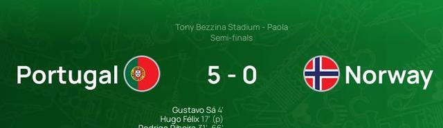 5-0虐菜！葡萄牙大爆发，4连胜晋级欧洲杯决赛，18岁新C罗独造6球(3)