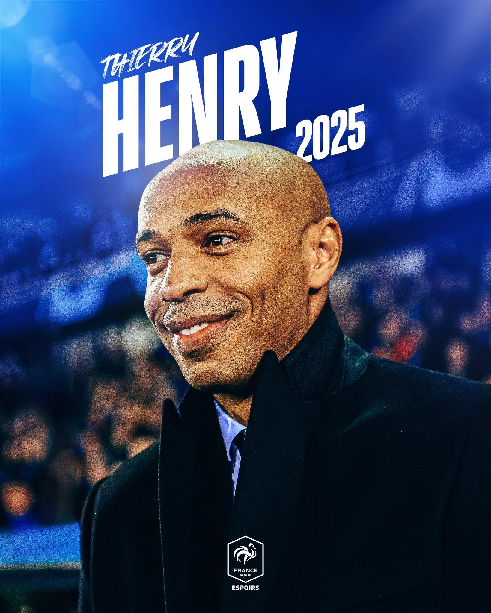 官方：亨利出任法国U21主帅，将带队征战2024巴黎奥运会
