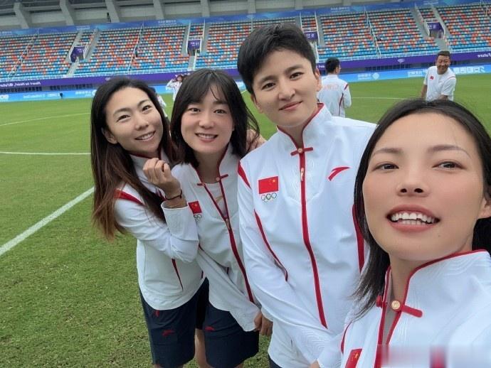中国女足球员晒照为亚运会预热，明晚首战蒙古女足(5)