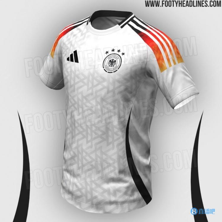 德国2024年欧洲杯主场球衣曝光，独特设计致敬2006德国世界杯(2)