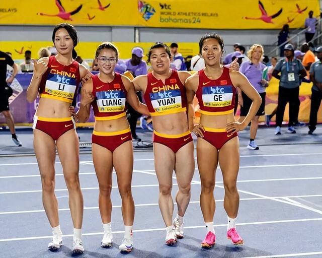 中国女子接力痛失巴黎奥运会门票 复合赛跑出43秒13列小组第三(1)