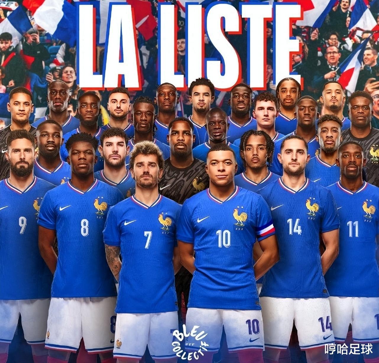 法国欧洲杯大名单解析：8人锁定主力，格子没替补，2人落选最可惜